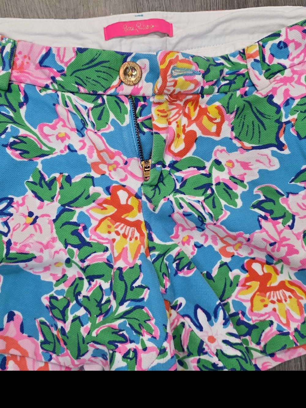 Lilly Pulitzer Blue Tropical Floral Women’s Shorts